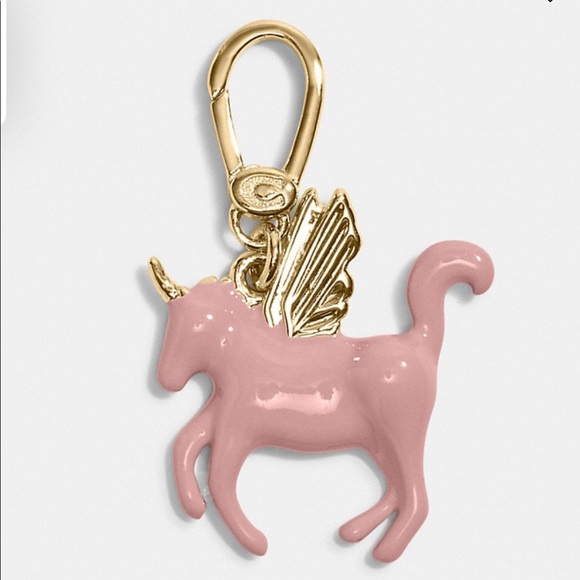 Coach Enamel Uni Charm - Women's Bag Charms - Pink - Picture 1 of 5